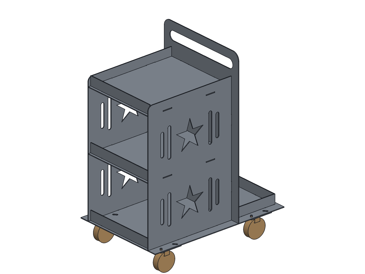 Lone Star Weld Cart, 30 in, assembly step 6